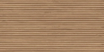 Wood Canarium Almond Stripes Керамогранит тёмно-бежевый 60х120 матовый карвинг