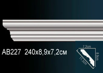 Карниз гладкий AB227