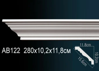 Карниз гладкий AB122