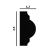 Молдинг гибкий P35F