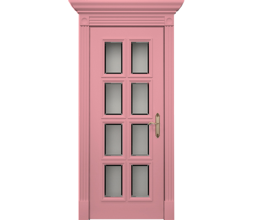 Дверь межкомнатная со стеклом Монца ДО1 магнолия