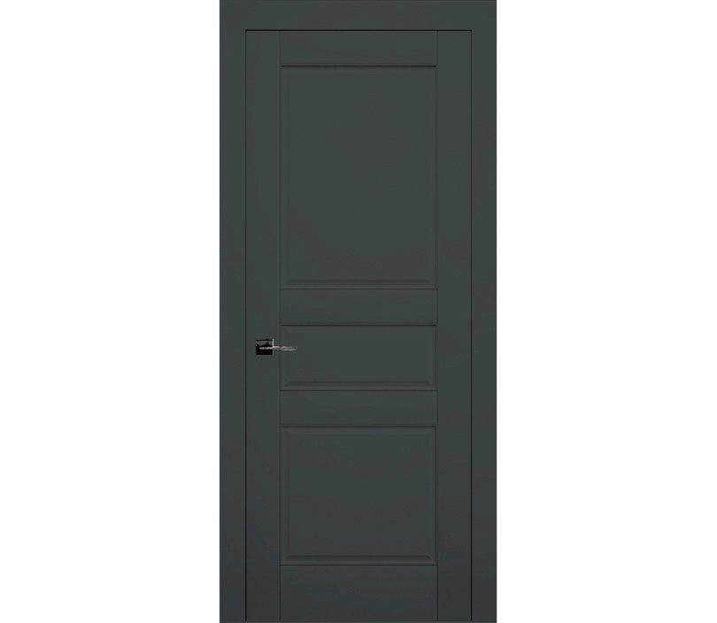 Дверь межкомнатная глухая Лондон ДГ3 графит