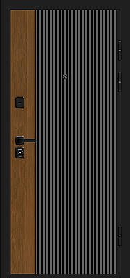 Optim Z-2 Вертикаль (цвет Муар черный-Грецкий Орех/Белый)