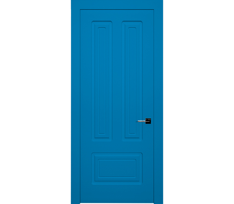 Дверь межкомнатная глухая Милан ДГ10 голубая