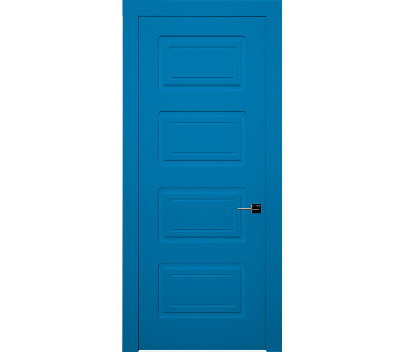 Дверь межкомнатная глухая Милан ДГ4 голубая