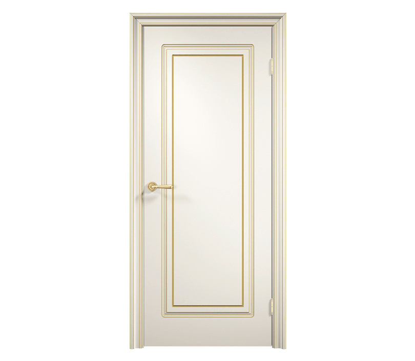 Дверь межкомнатная глухая Милан ДГ1 с патиной бежевая