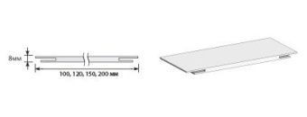 Добор "Т" 2070*150*8 М Slate Art (mr.wood)