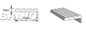 Наличник "Т" Тип-3 2130*80*8 Grace (Классика)