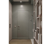 Скрытая влагостойкая дверь серая с ПВХ кромкой