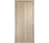 Влагостойкая дверь экошпон EtaDoor глухая одностворчатая Дуб беленый